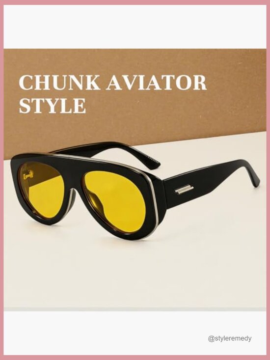 Oversized Aviator Sunglasses with UV Protection for Driving Traveling main image 5